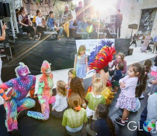 The John Daversa Big Band performing at Global Arts Project's 'Celebrating Mardi Gras' Collins Park, Miami Beach event, Miami, FL.
